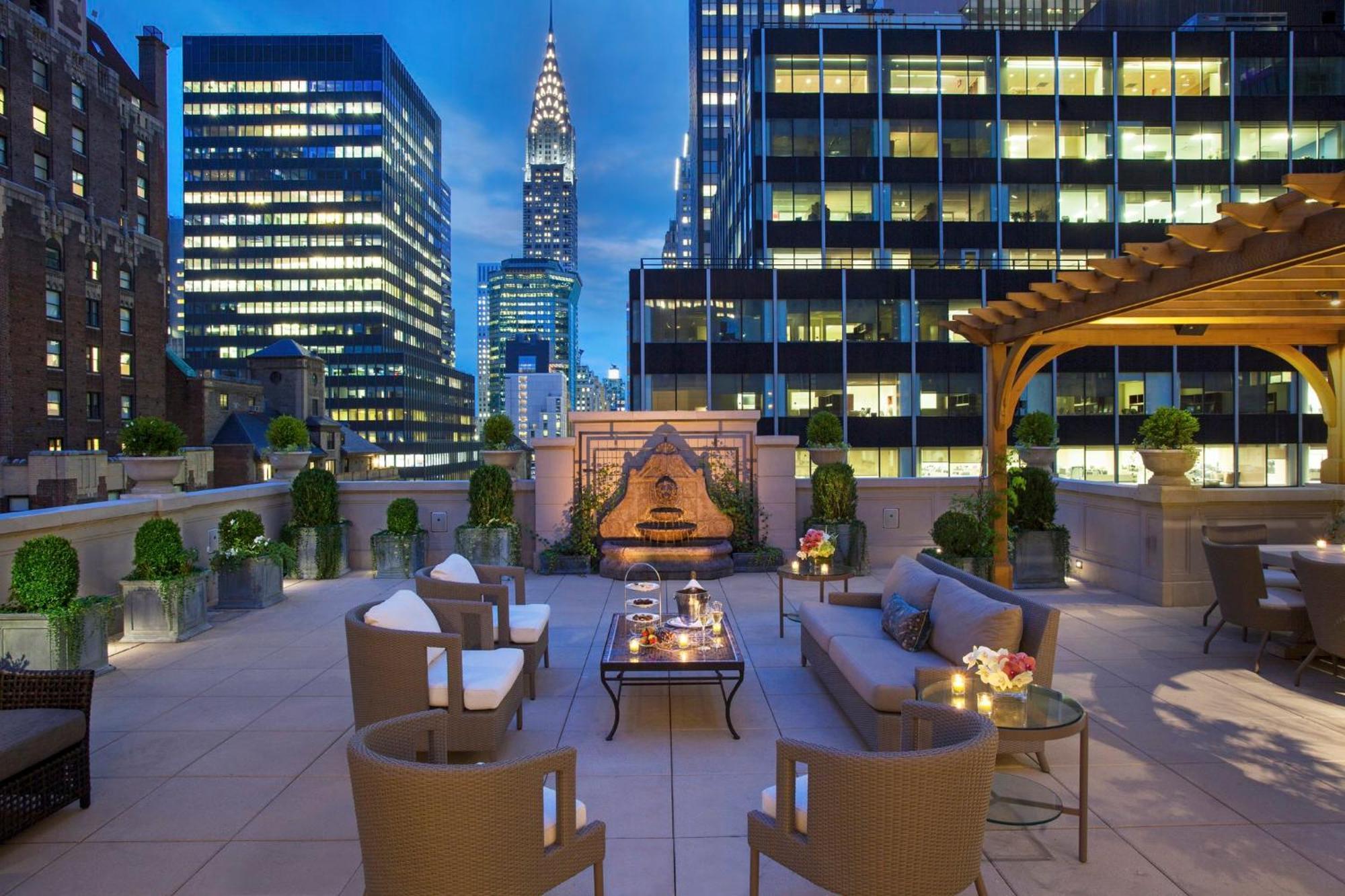 Intercontinental New York Barclay Hotel By Ihg Exteriér fotografie The rooftop terrace